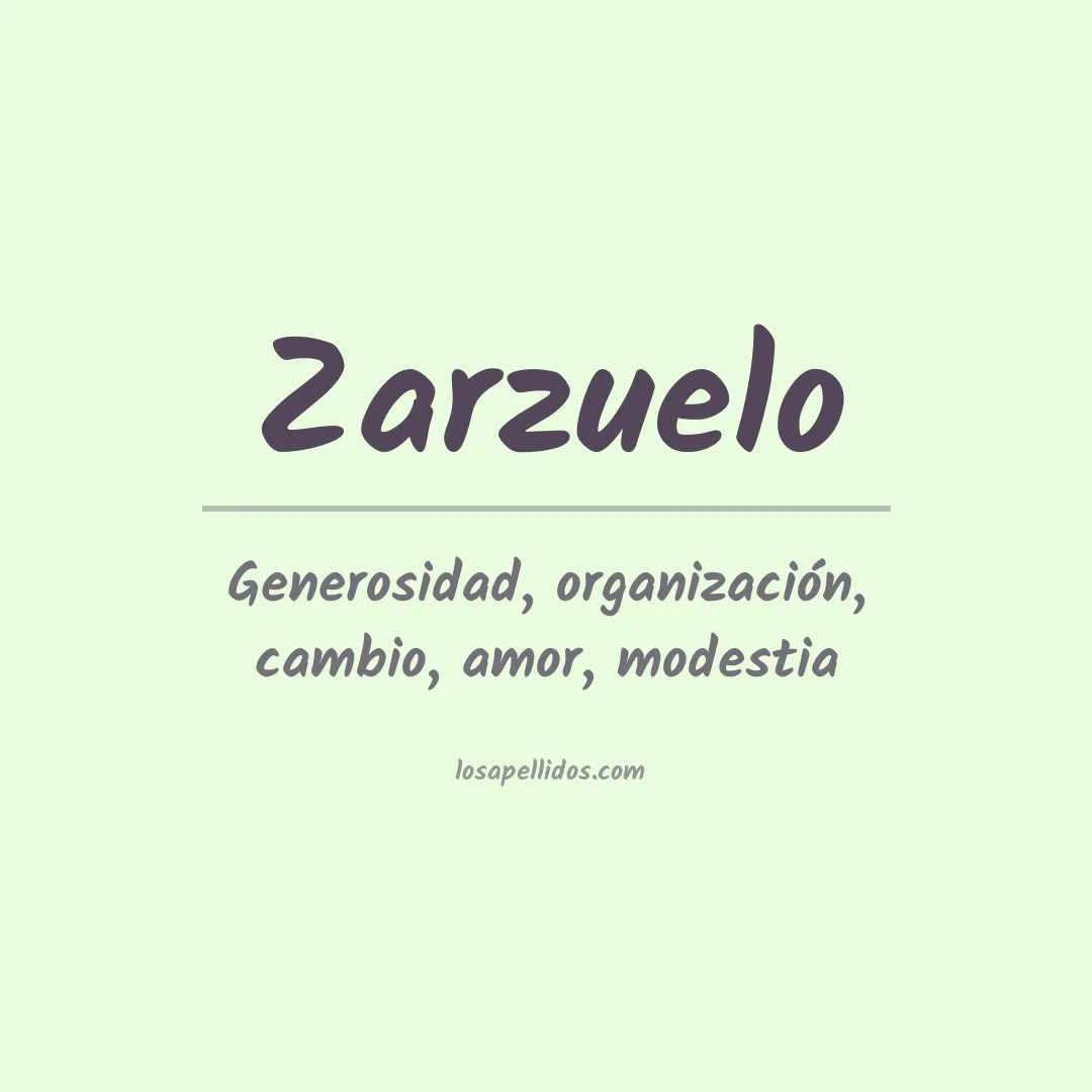 Apellido Zarzuelo