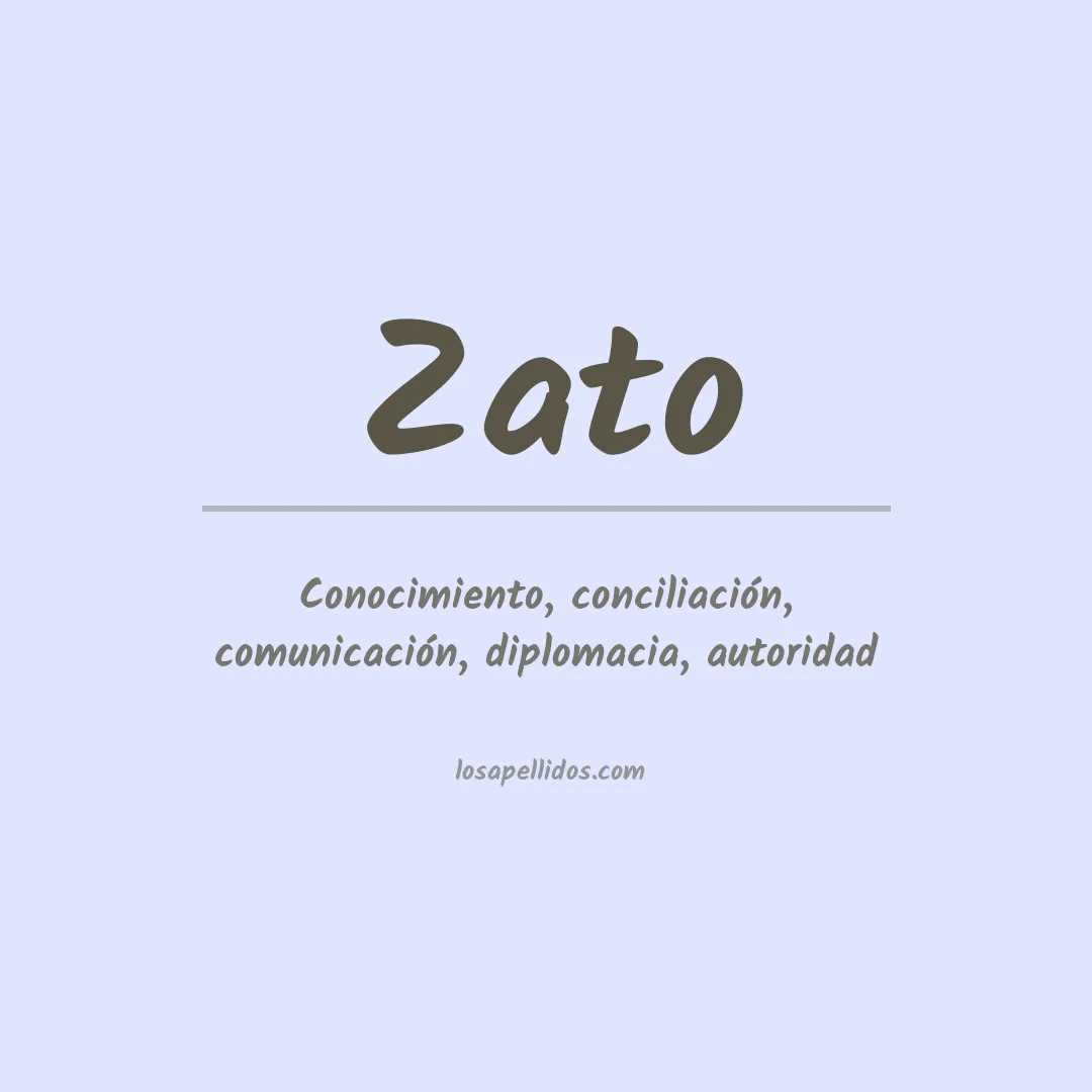 Apellido Zato