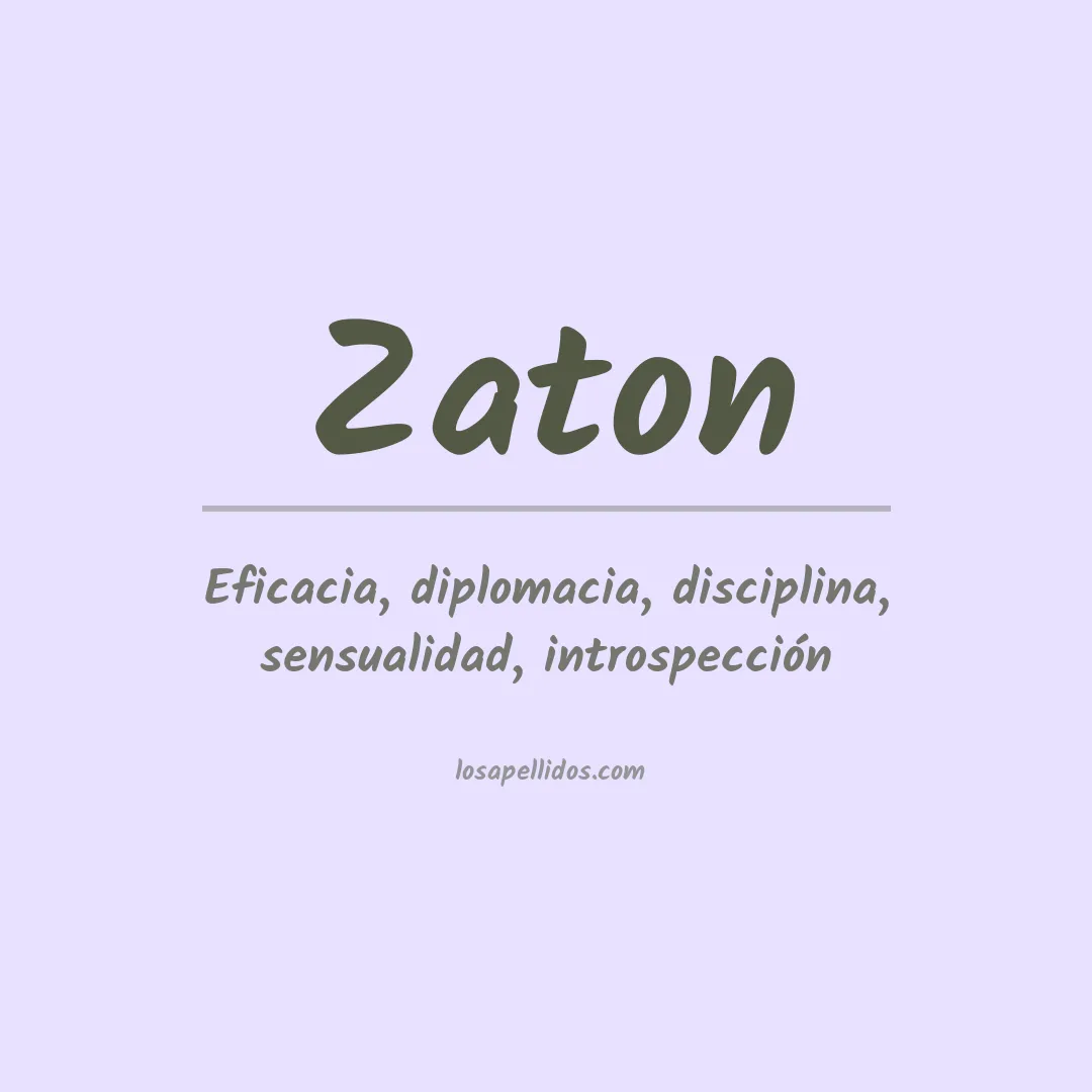 Apellido Zaton