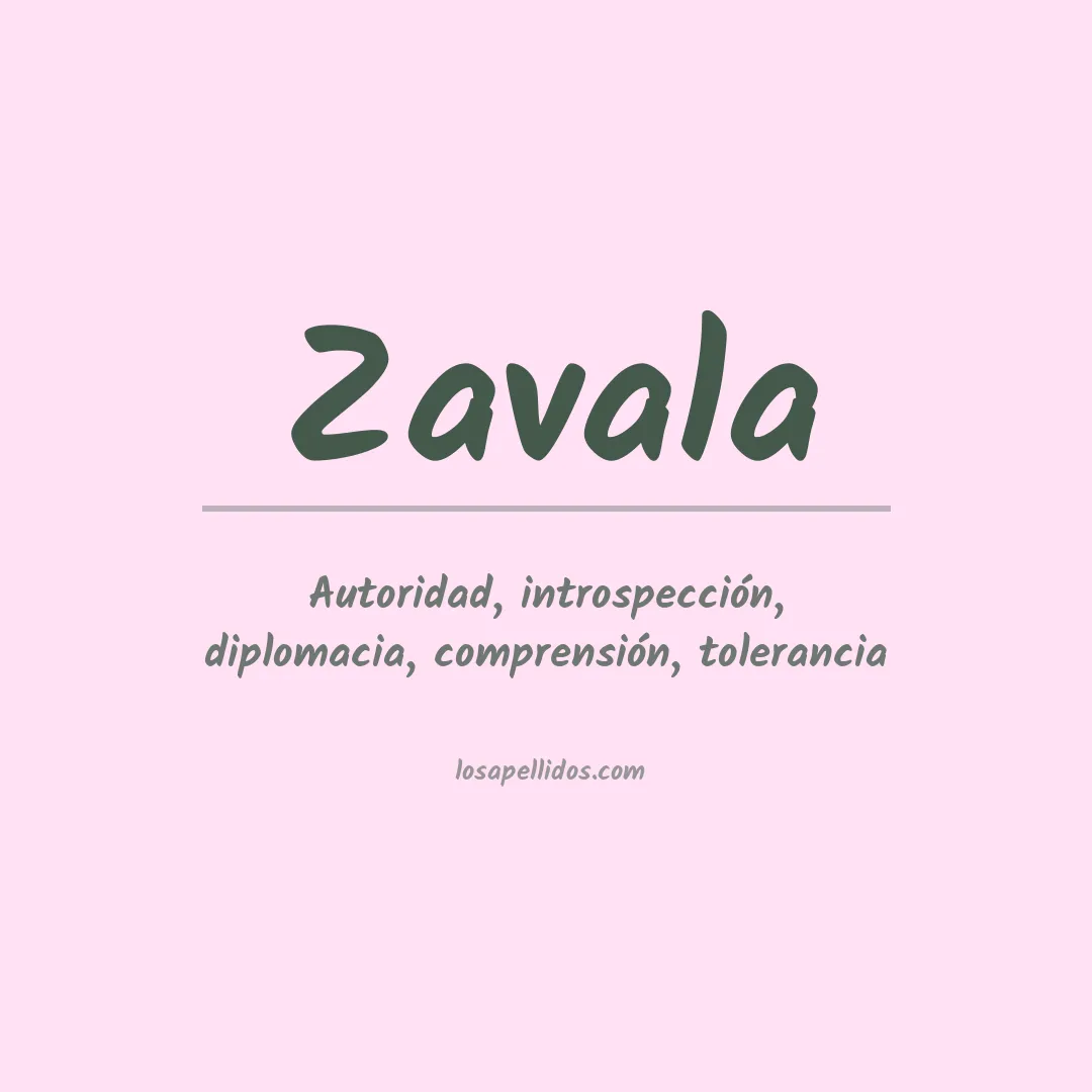 Apellido Zavala