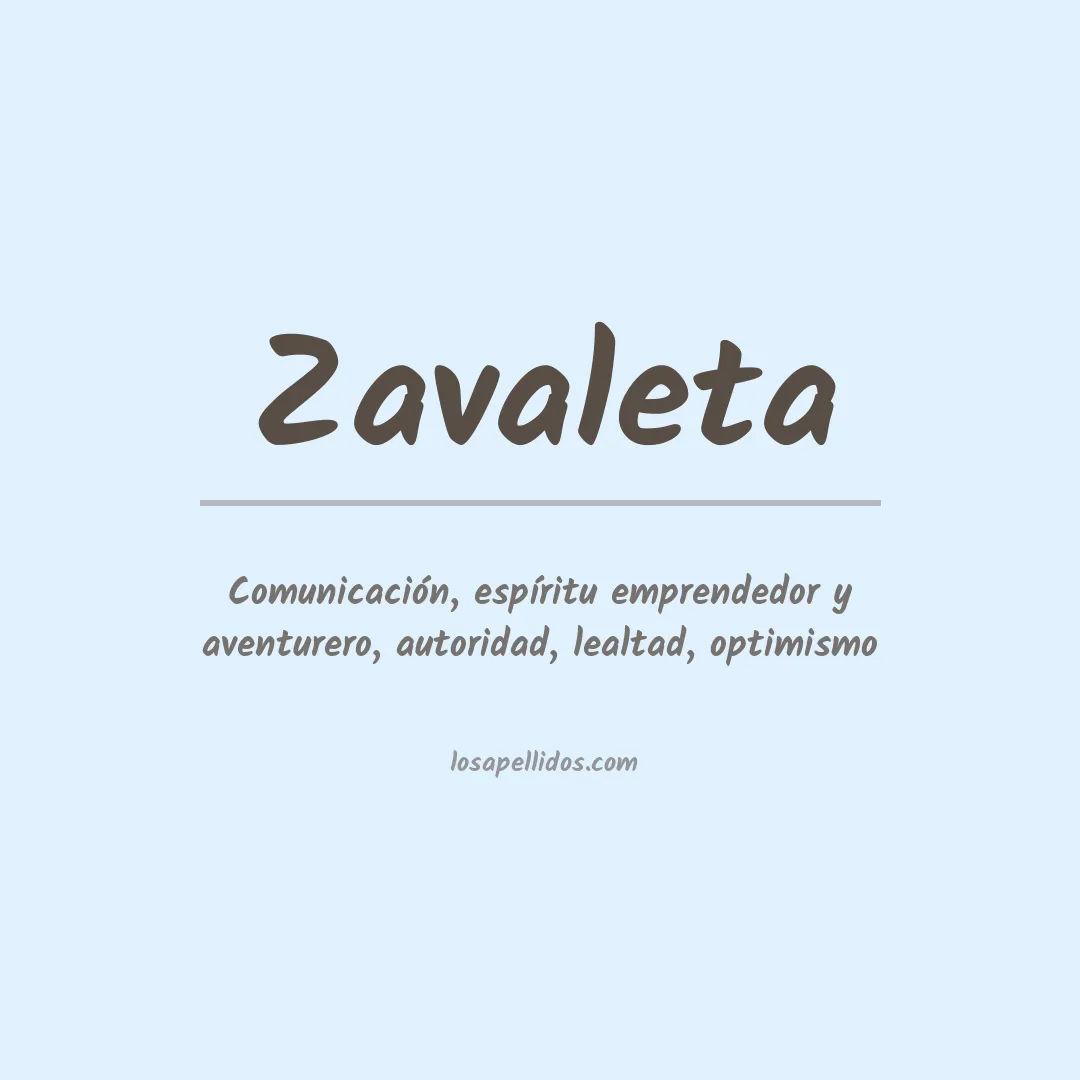 Apellido Zavaleta