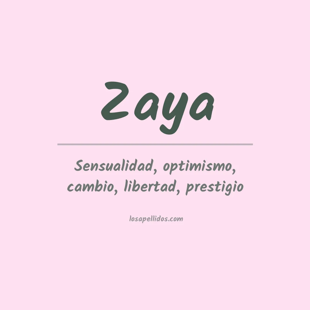 Apellido Zaya