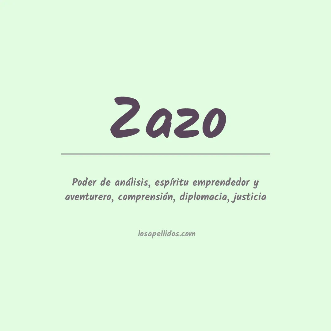 Apellido Zazo