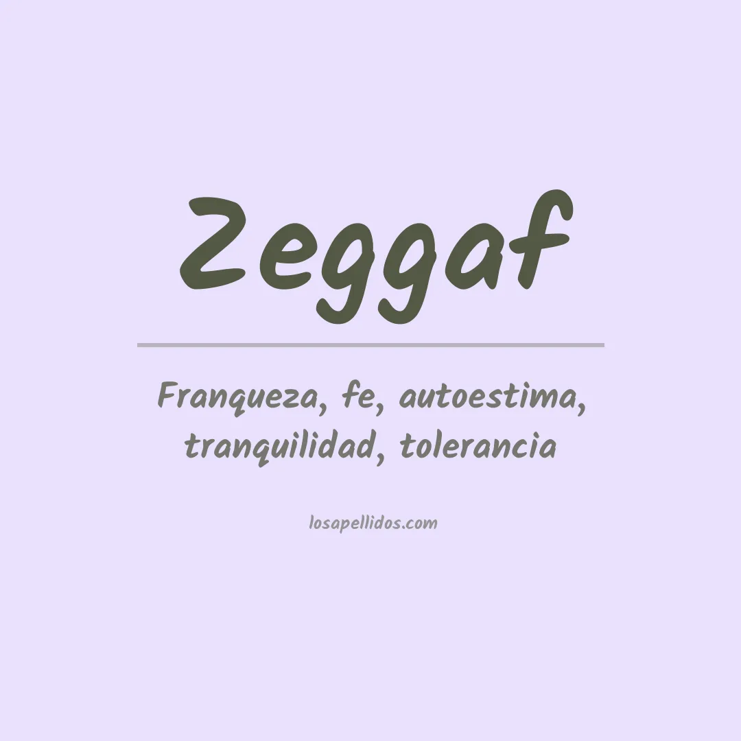 Apellido Zeggaf