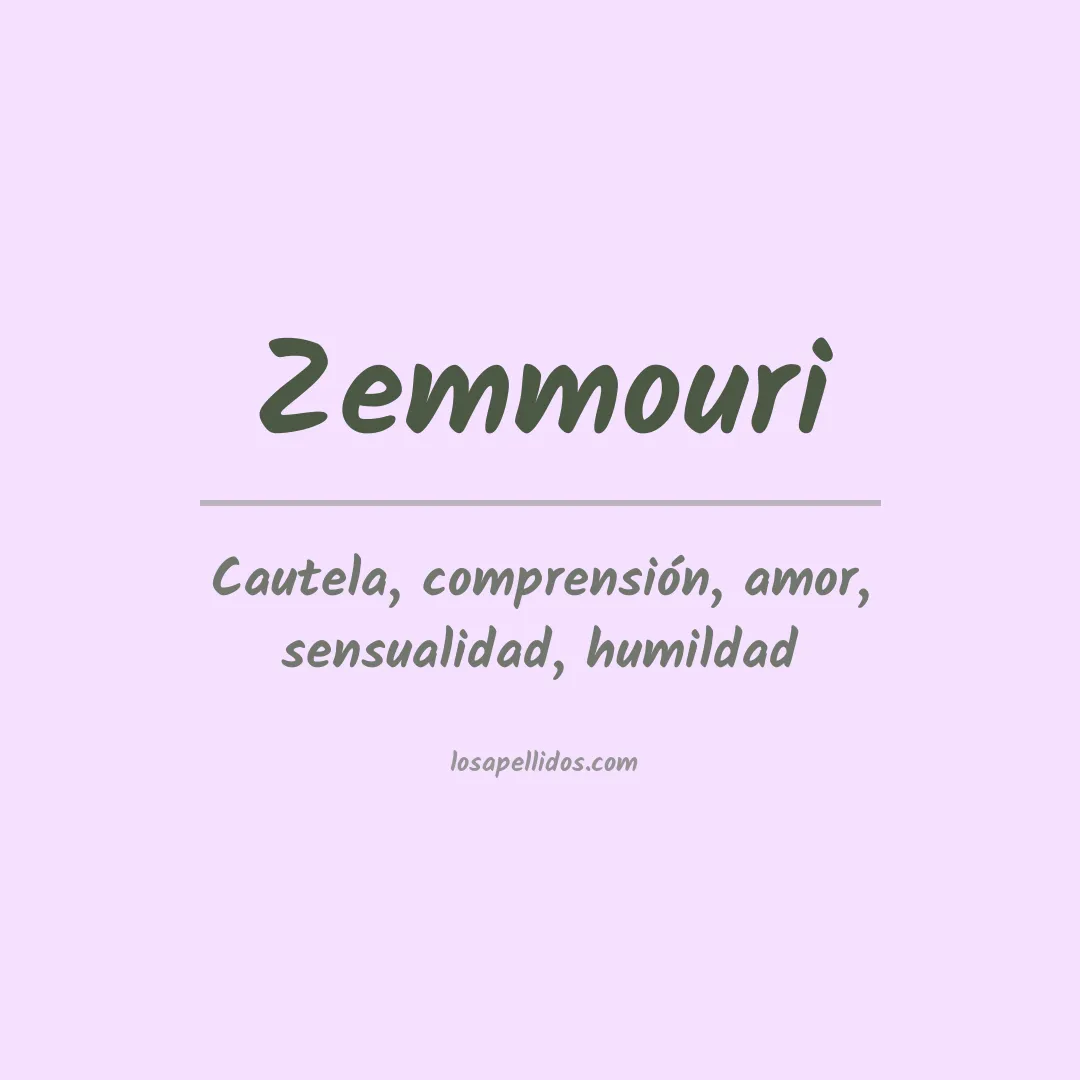 Apellido Zemmouri