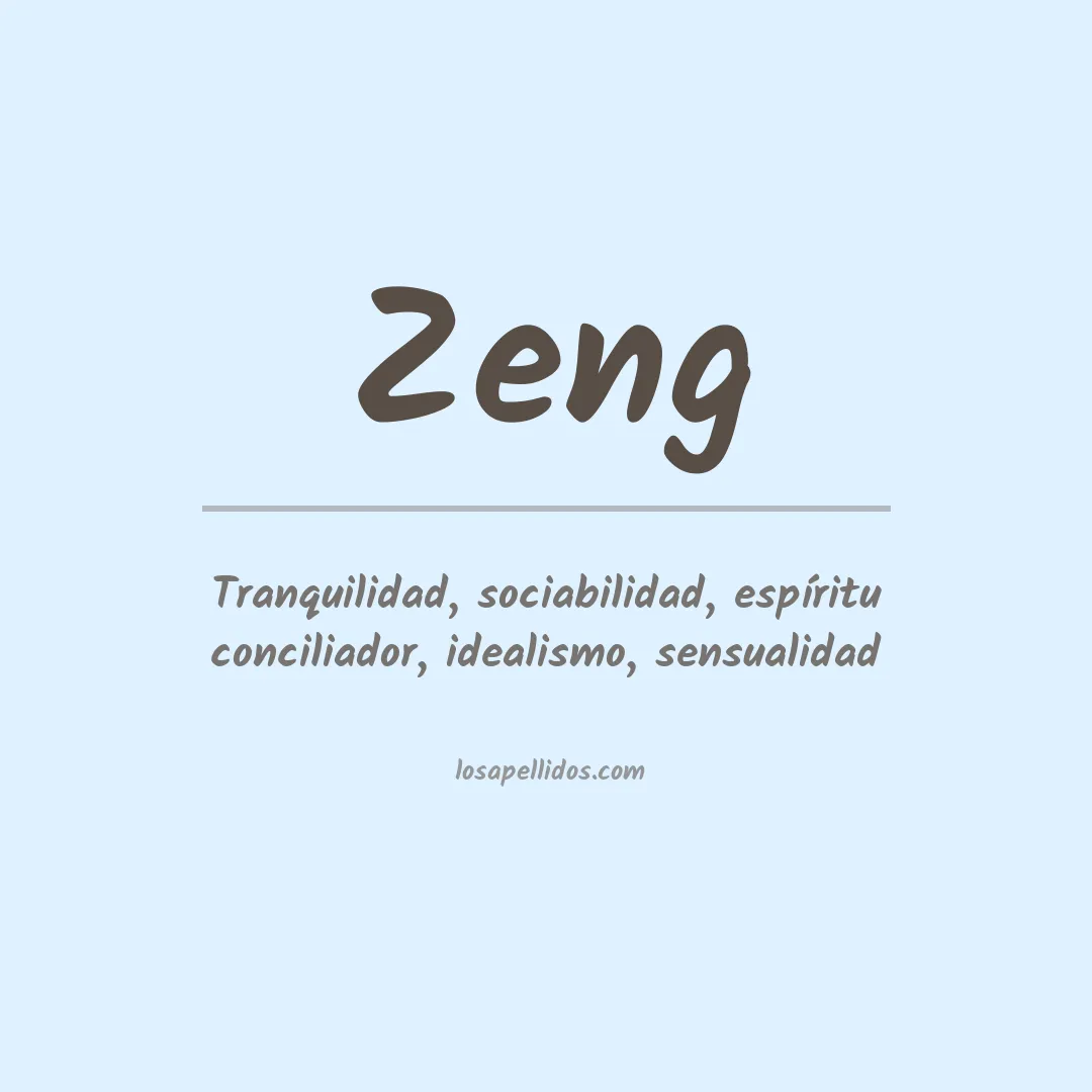 Apellido Zeng