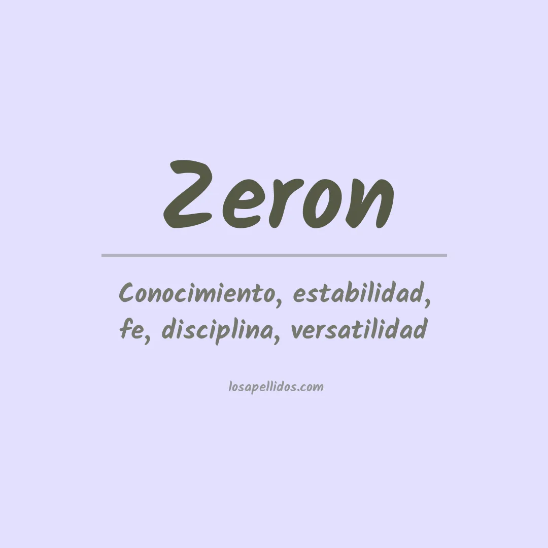 Apellido Zerón