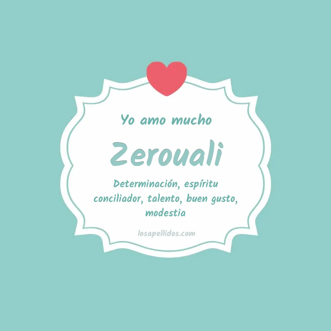 Yo amo mucho Zerouali