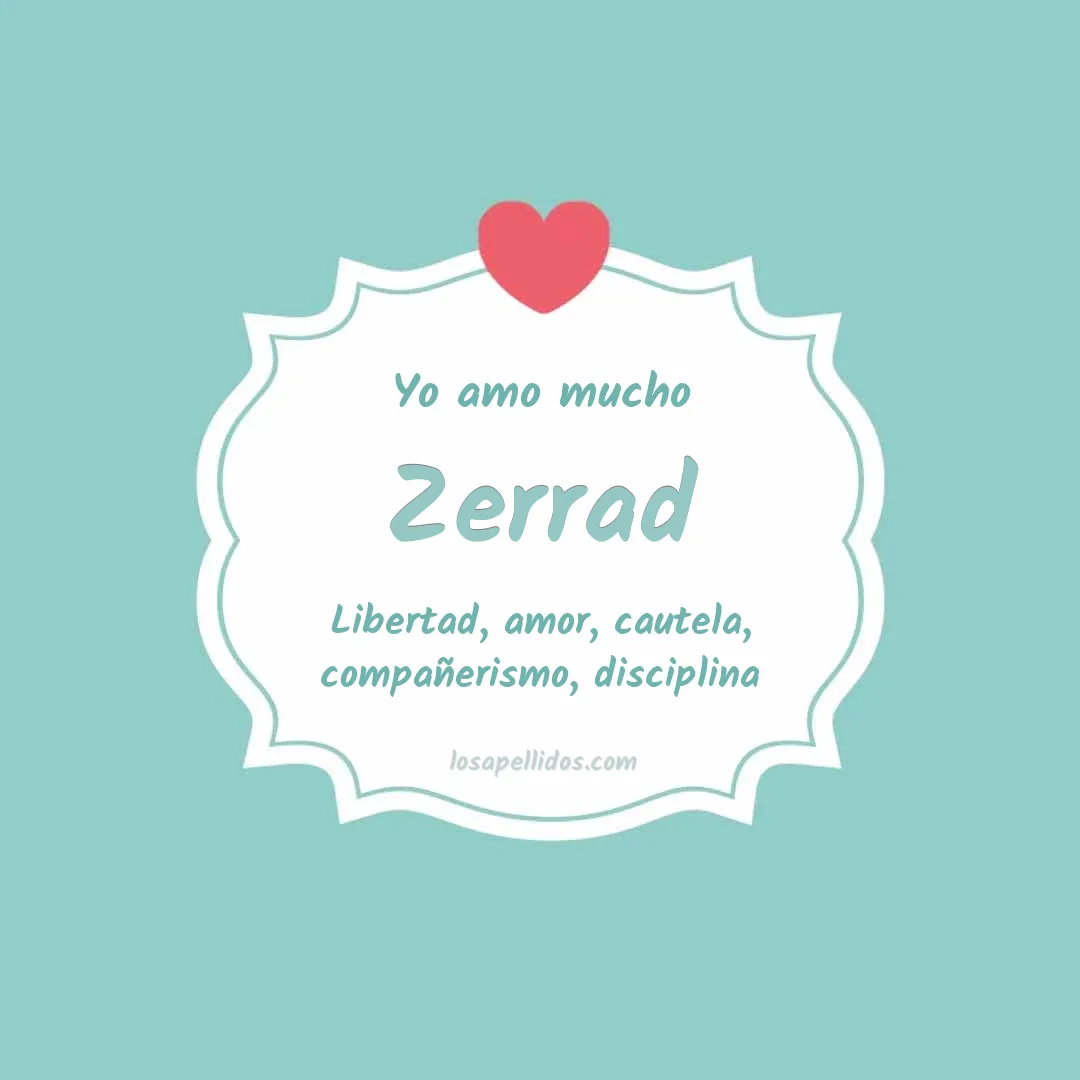 Yo amo mucho Zerrad
