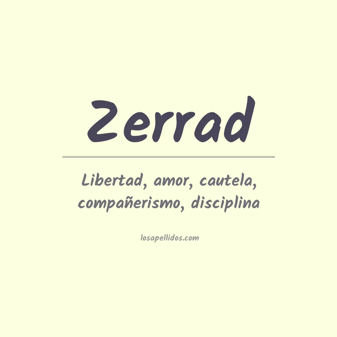 Apellido Zerrad