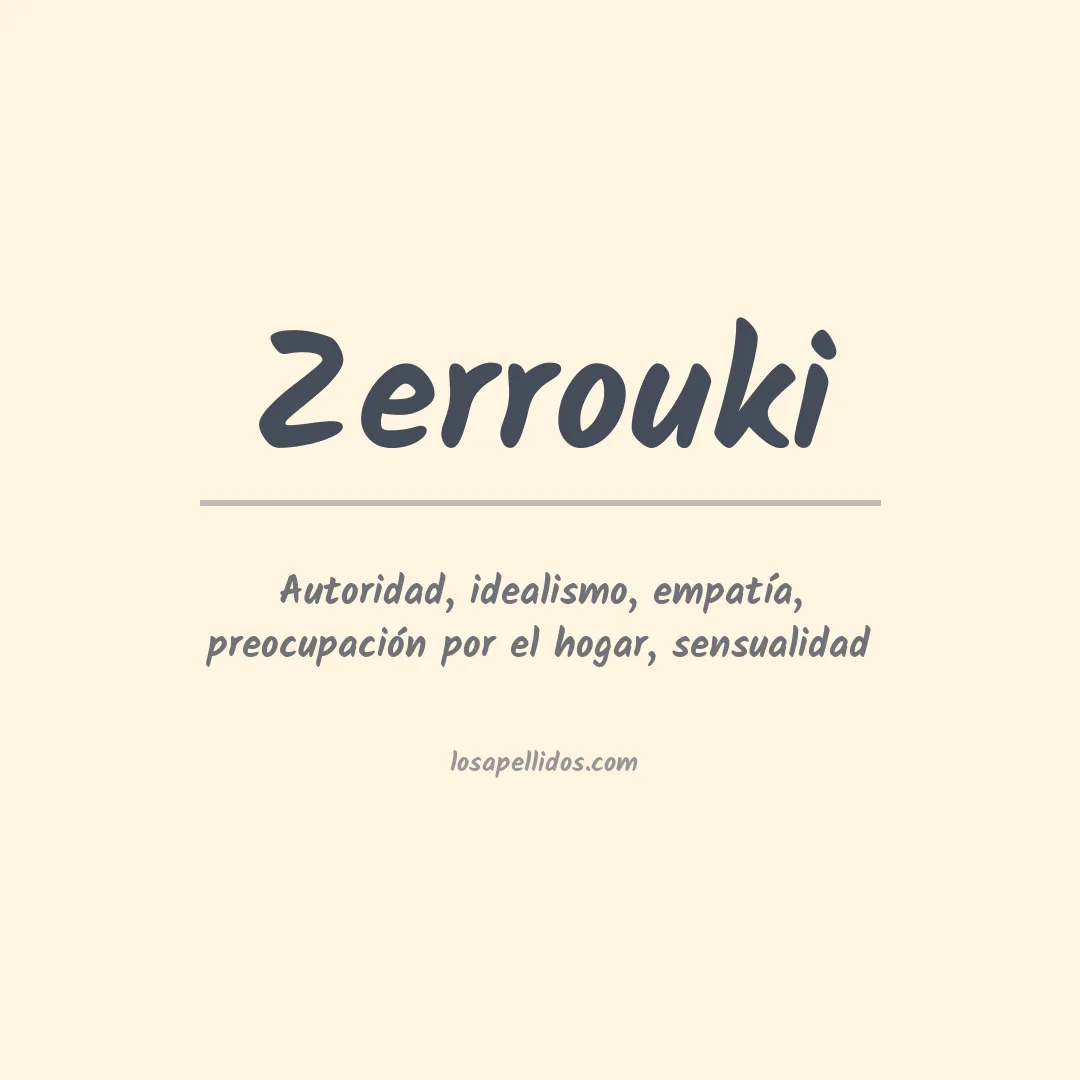Apellido Zerrouki