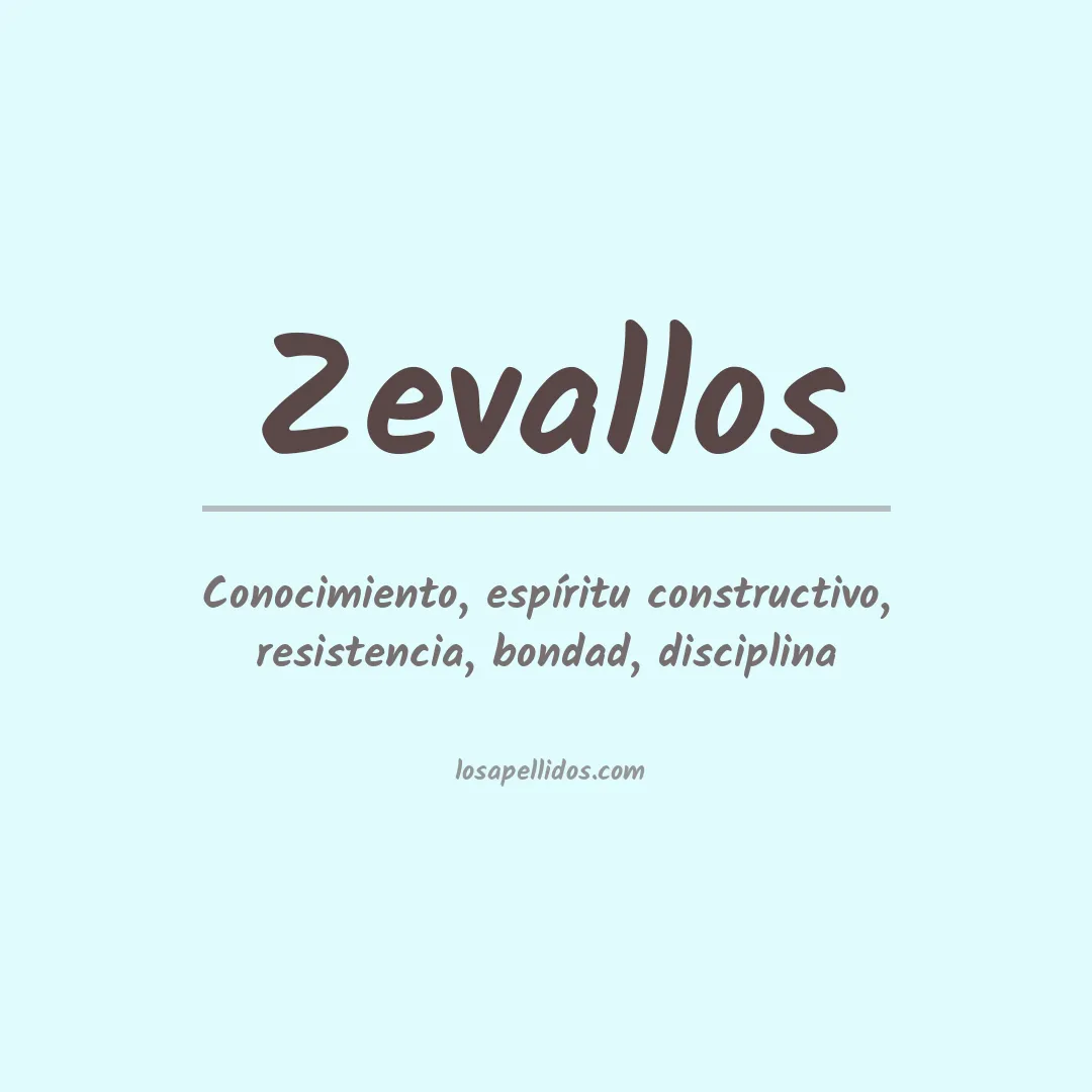 Apellido Zevallos