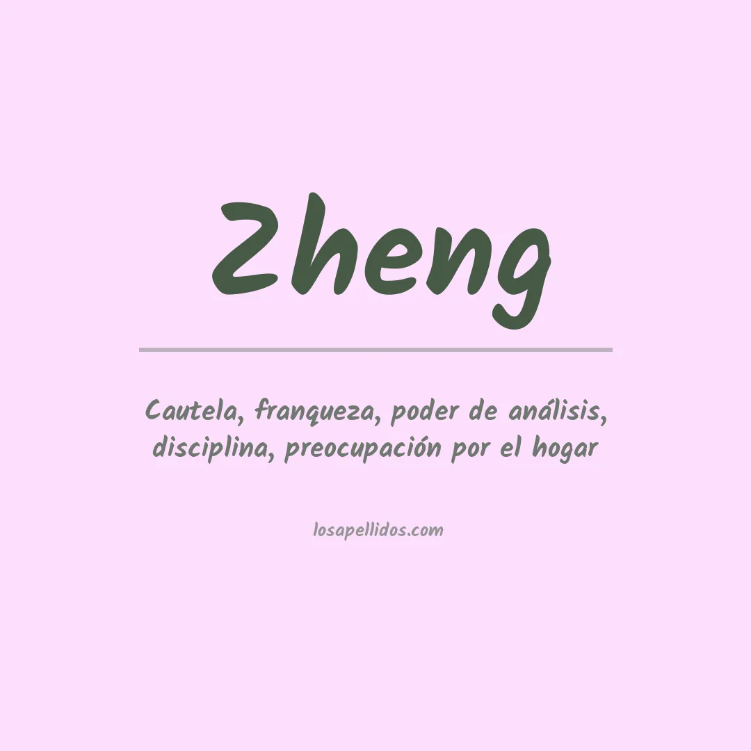 Apellido Zheng