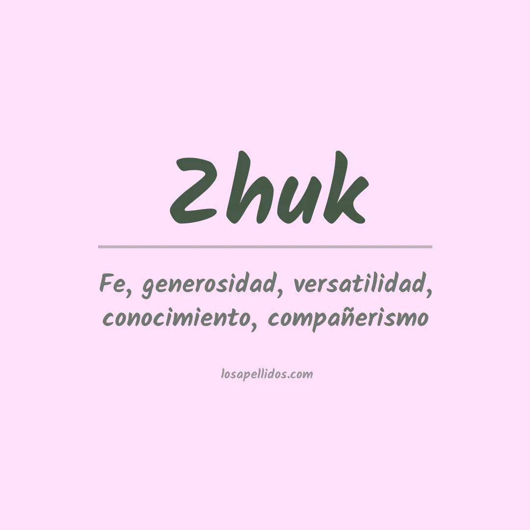 Apellido Zhuk