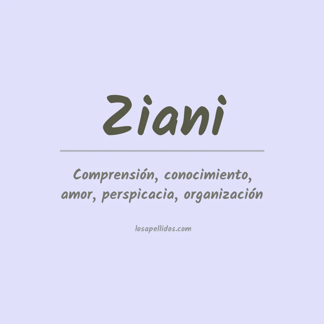 Apellido Ziani
