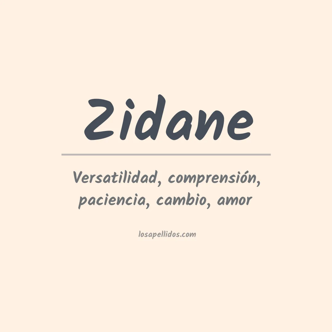 Apellido Zidane