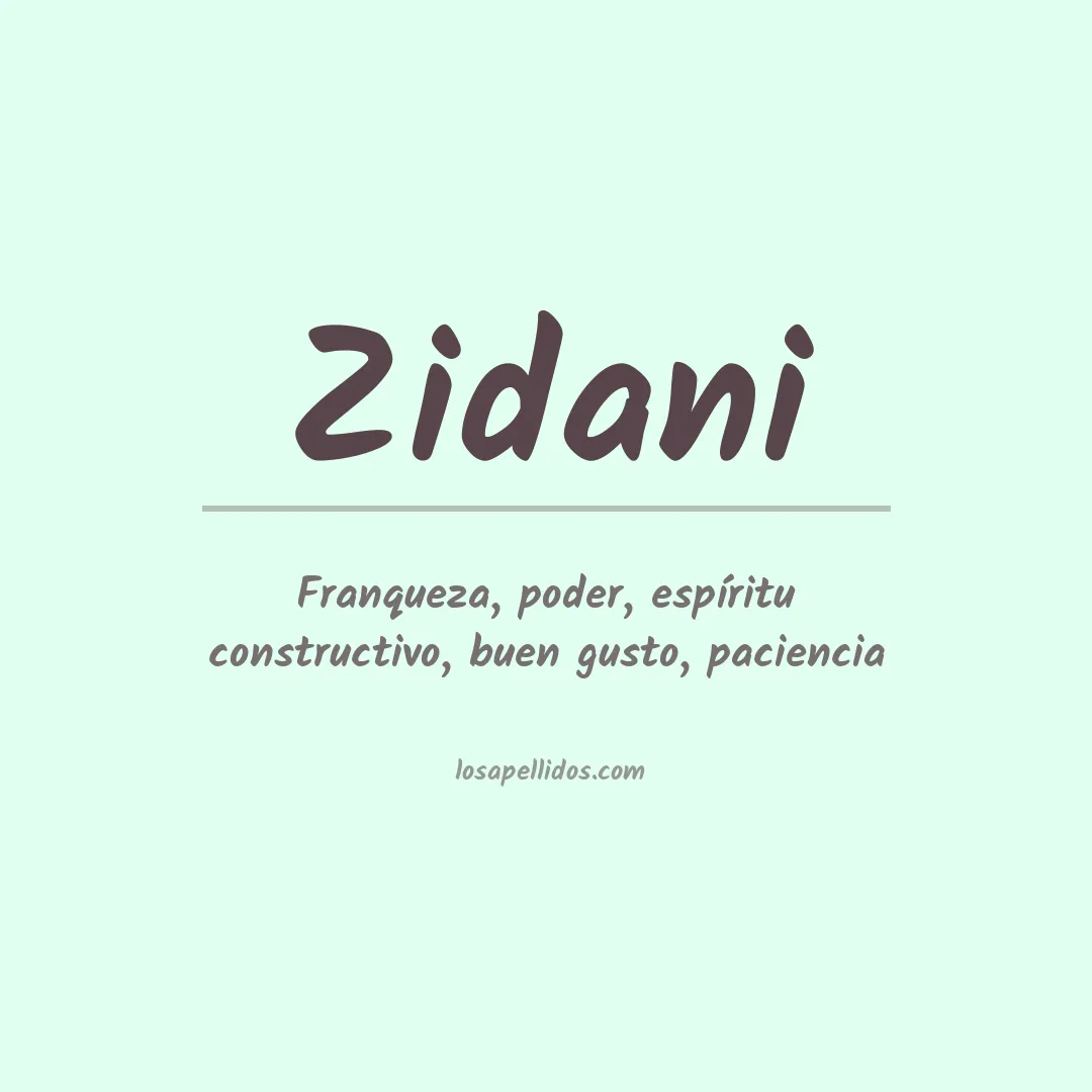 Apellido Zidani