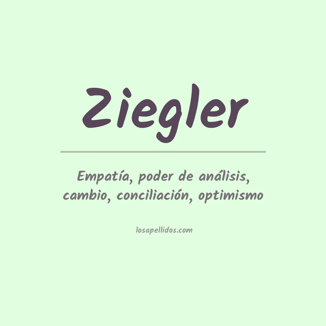Apellido Ziegler