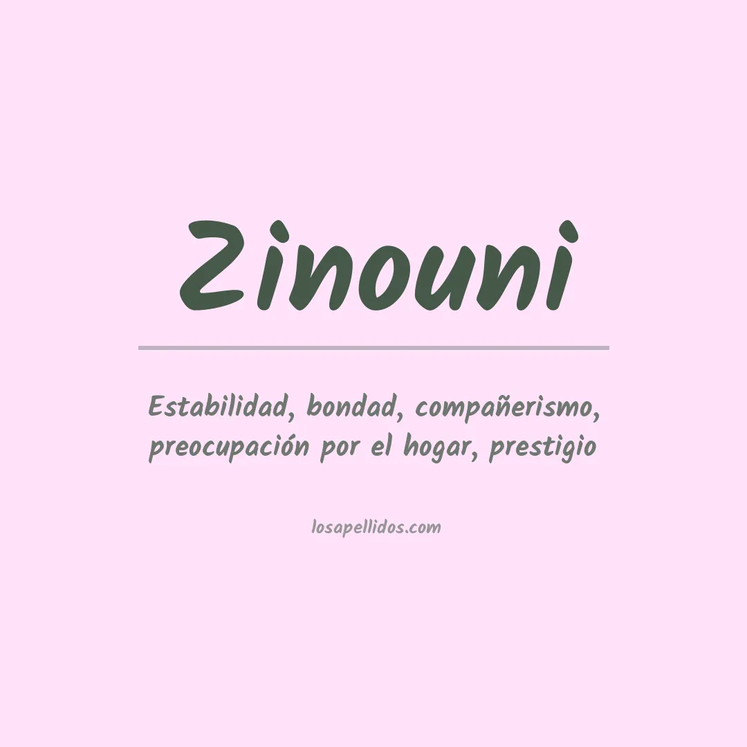 Apellido Zinouni