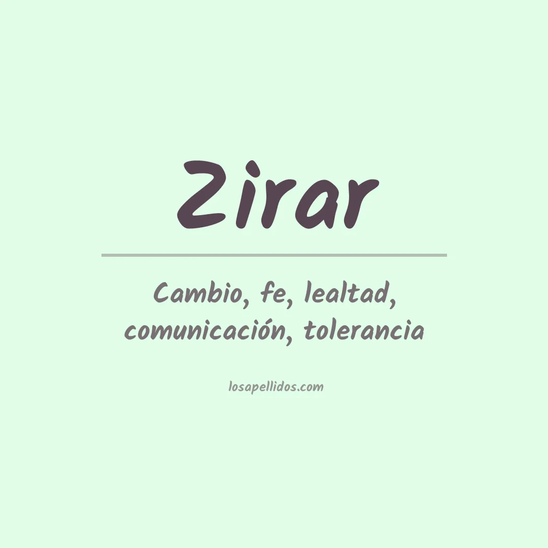 Apellido Zirar