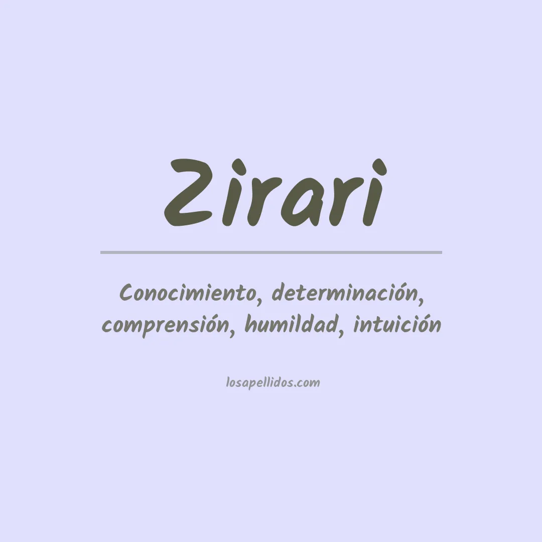 Apellido Zirari
