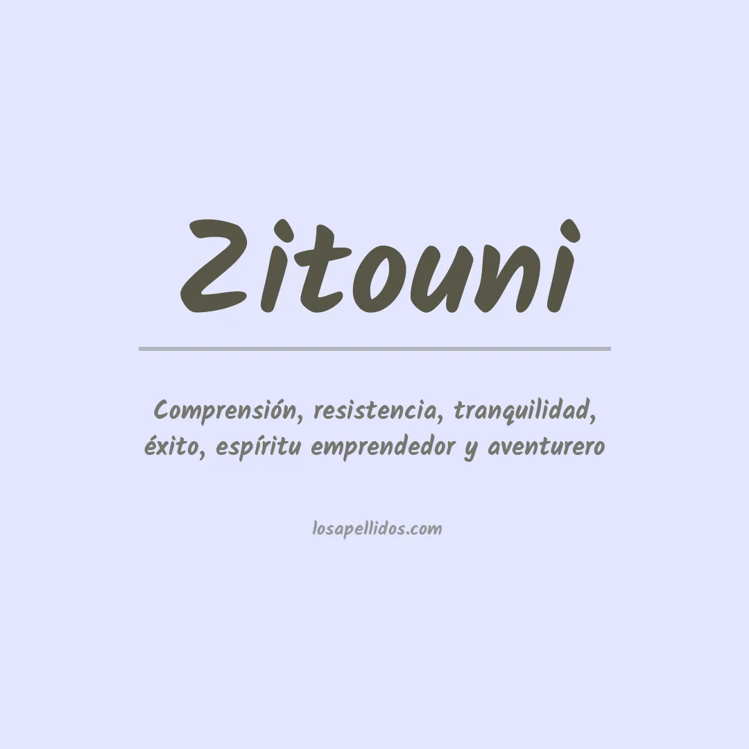 Apellido Zitouni