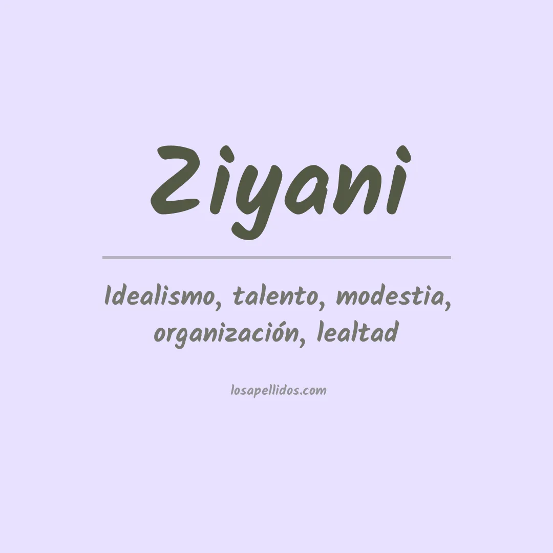Apellido Ziyani