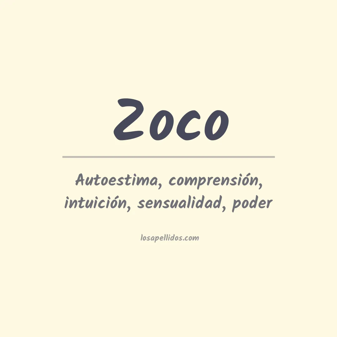 Apellido Zoco
