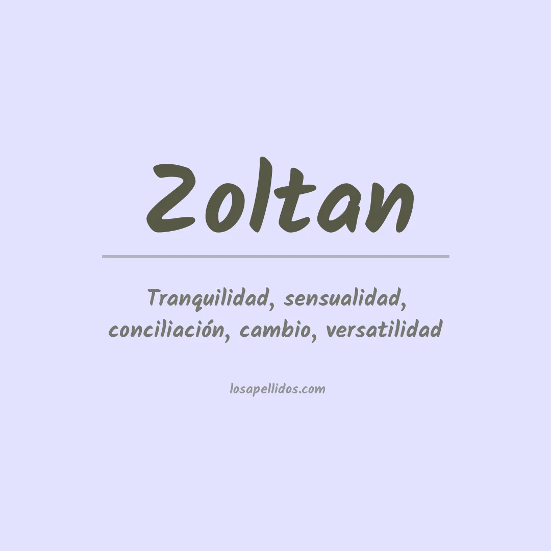 Apellido Zoltan