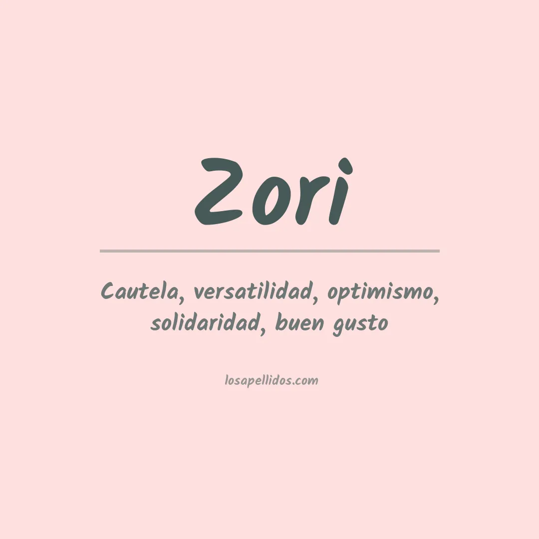 Apellido Zori
