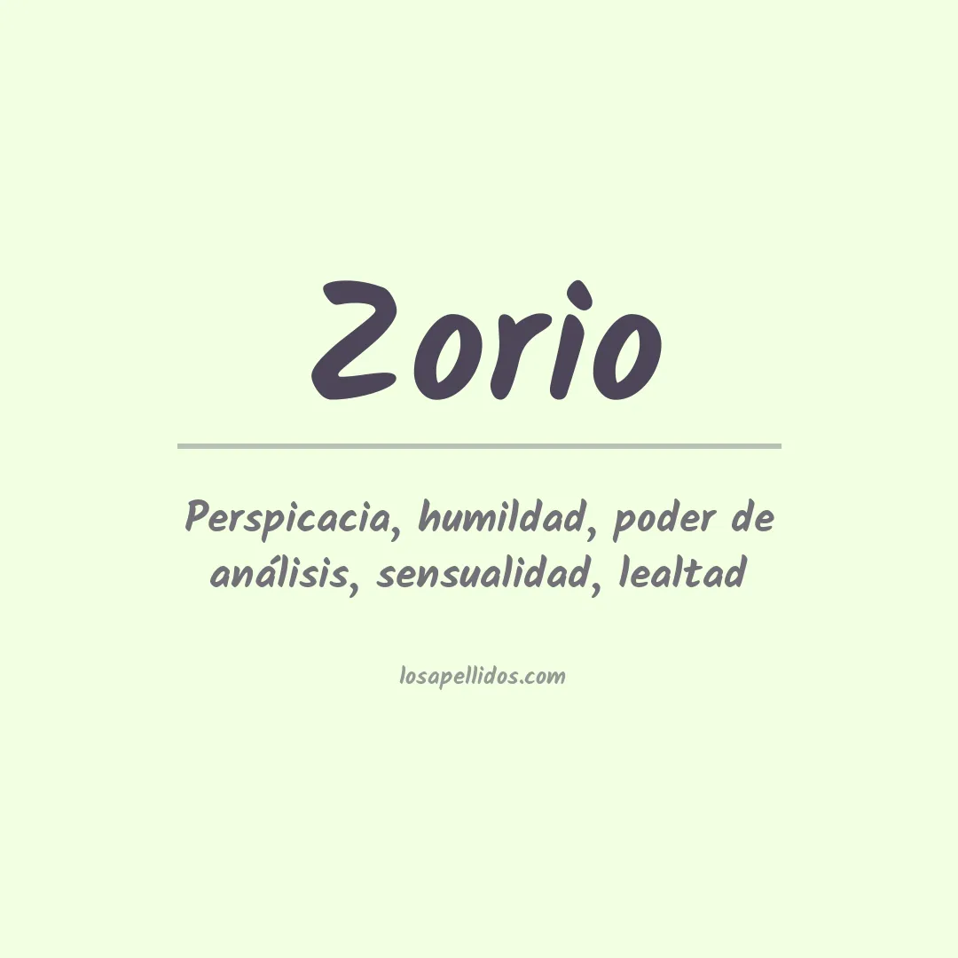 Apellido Zorio