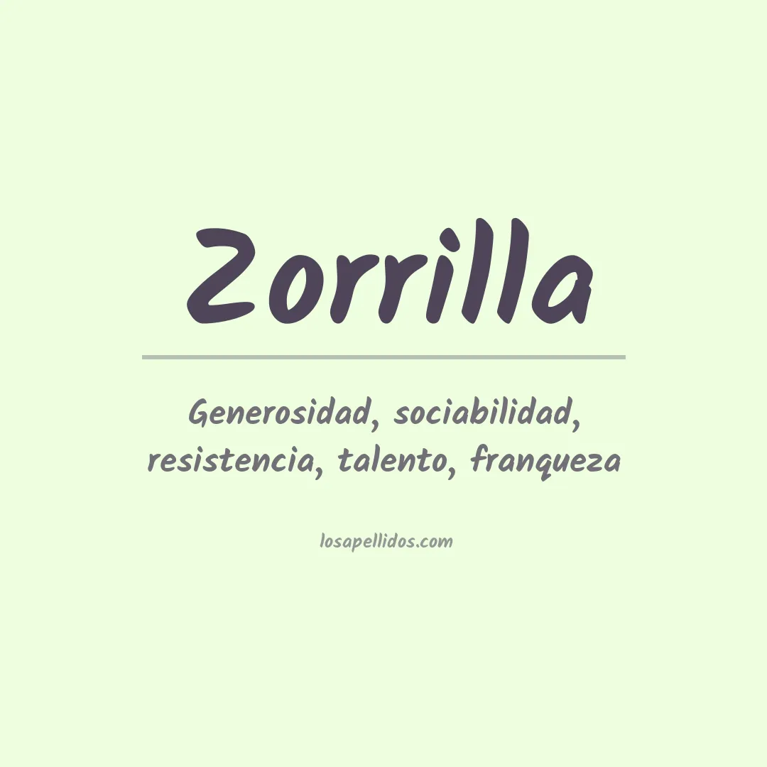 Apellido Zorrilla