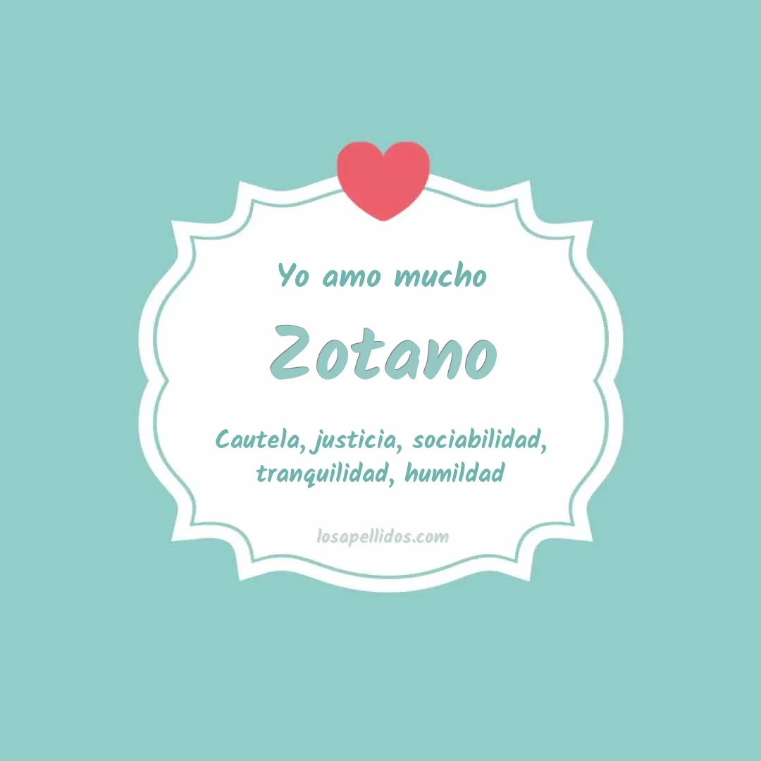 Yo amo mucho Zotano