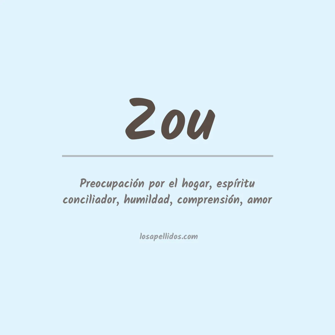 Apellido Zou