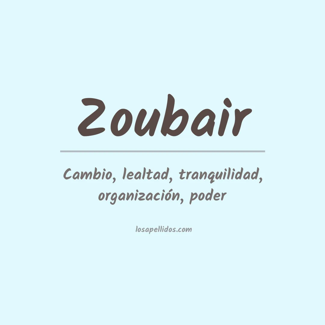 Apellido Zoubair