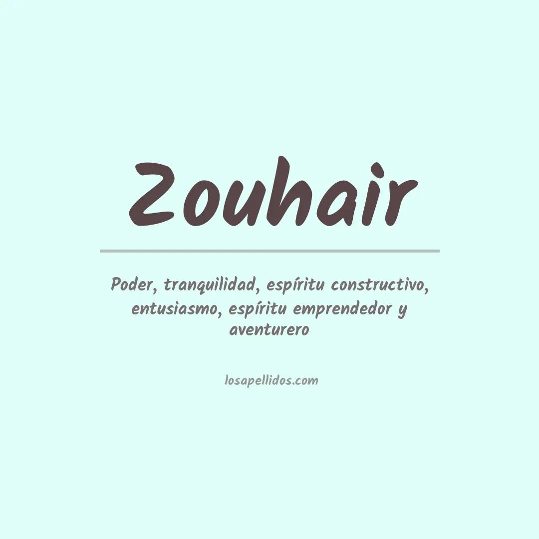Apellido Zouhair