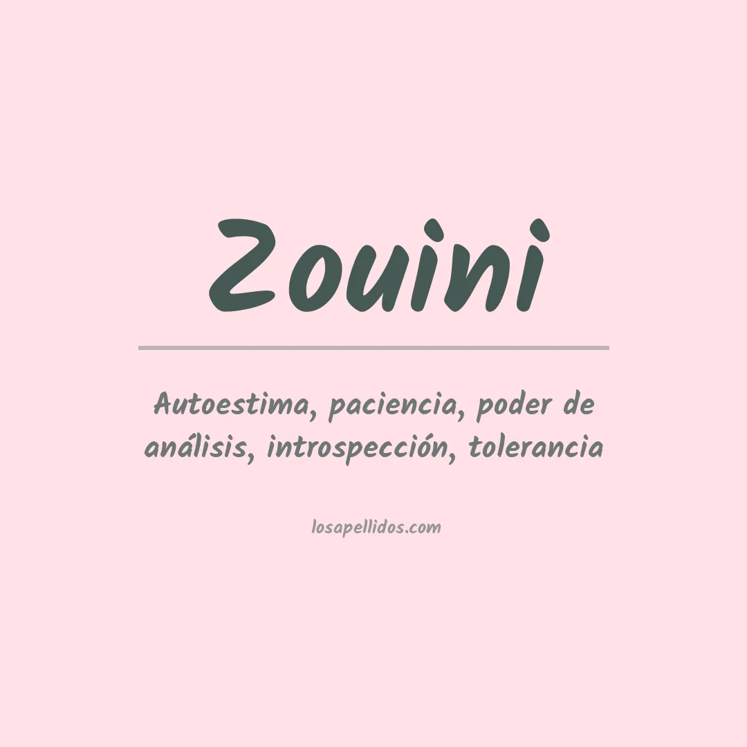 Apellido Zouini