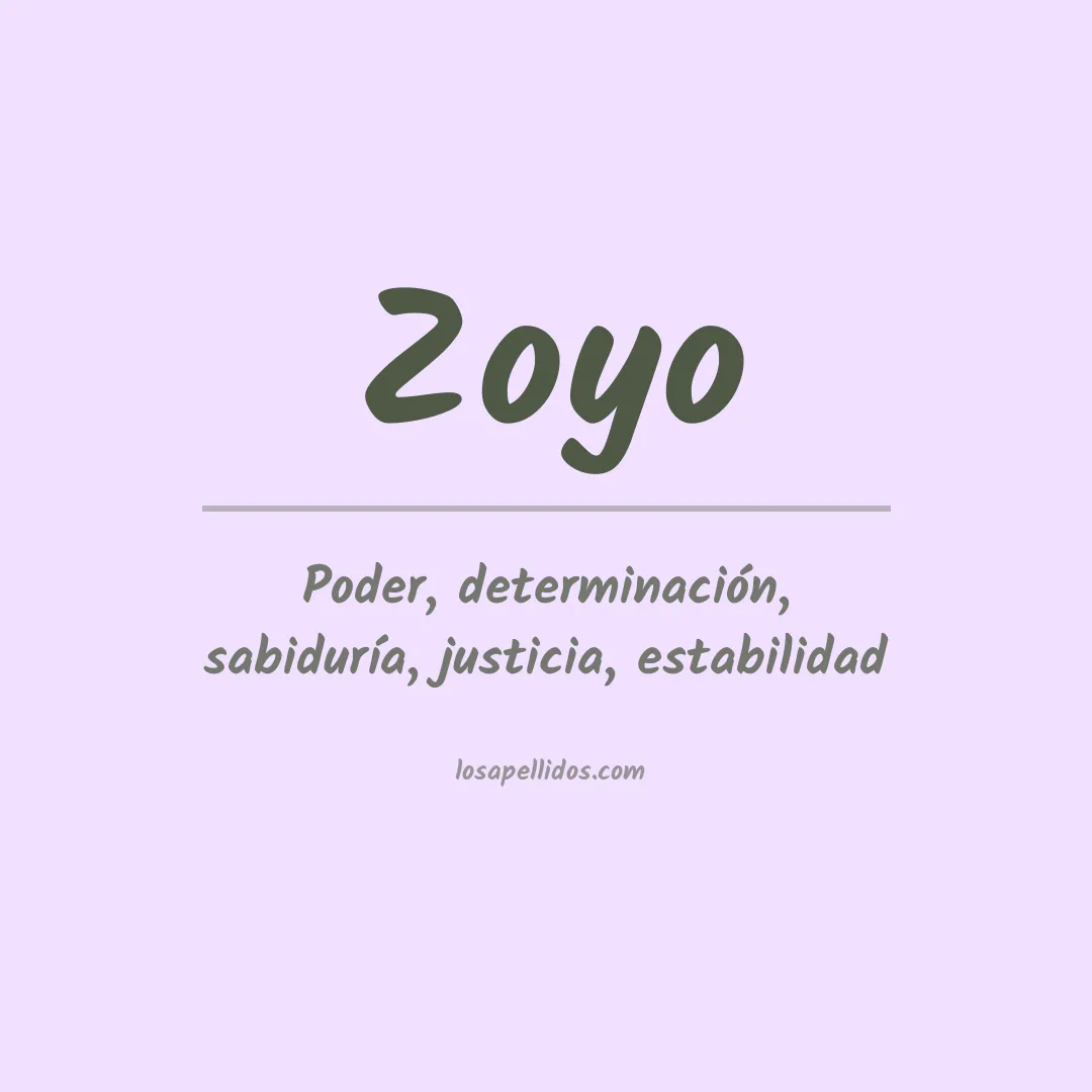 Apellido Zoyo