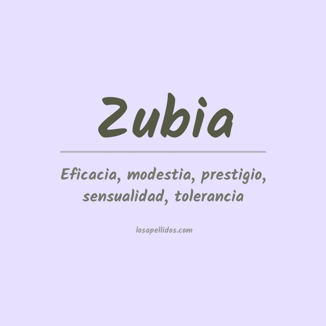 Apellido Zubia