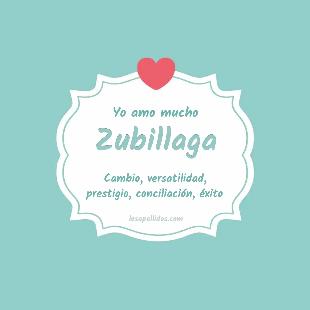 Yo amo mucho Zubillaga