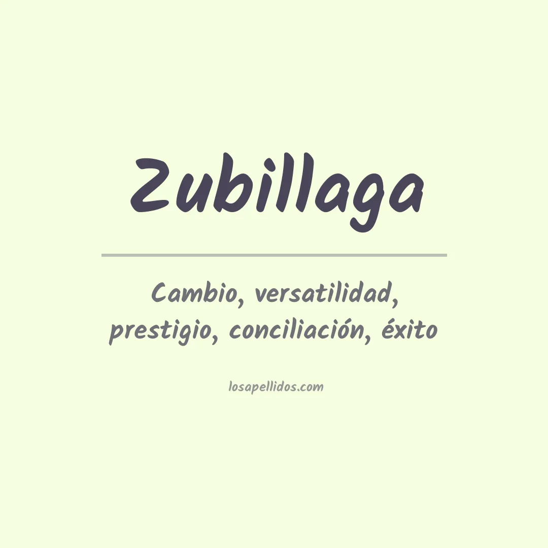Apellido Zubillaga