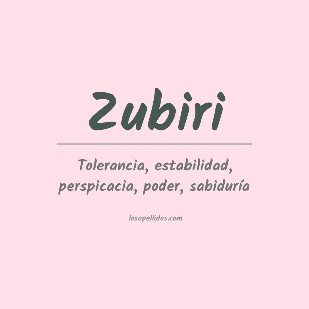 Apellido Zubiri
