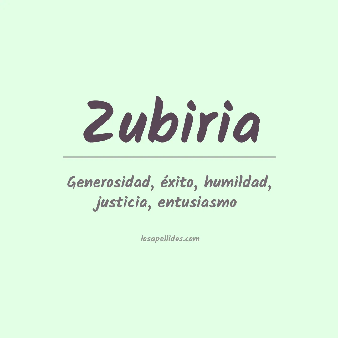 Apellido Zubiria