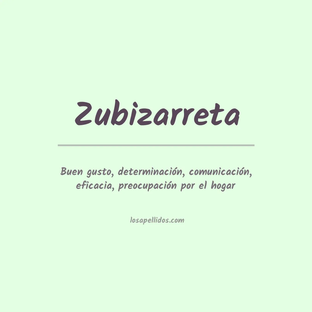 Apellido Zubizarreta