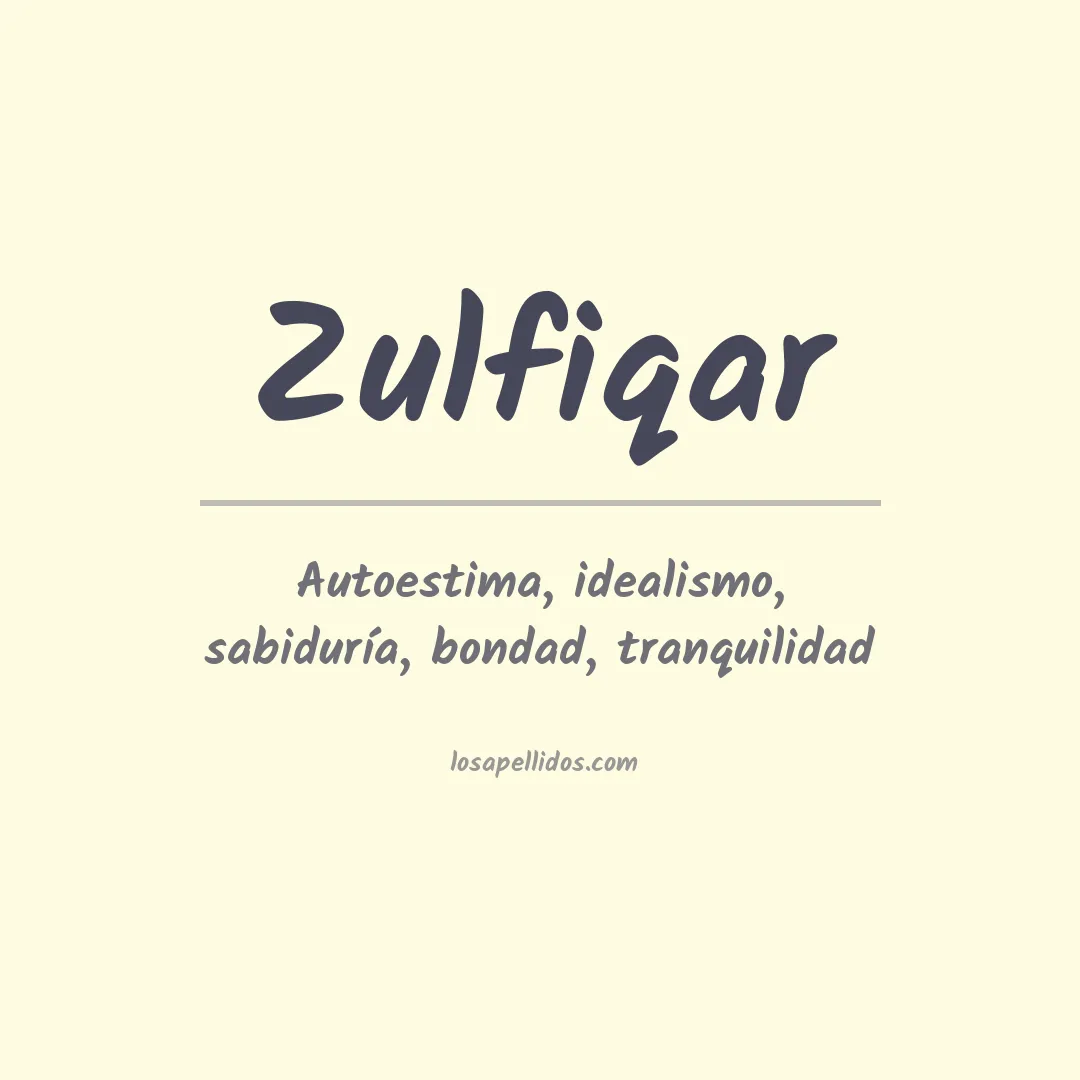 Apellido Zulfiqar