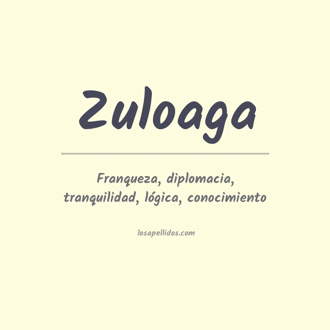 Apellido Zuloaga