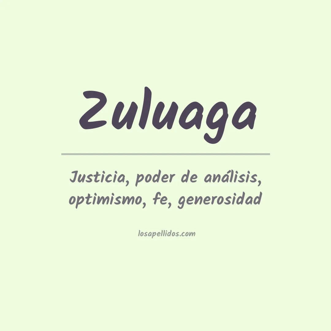Apellido Zuluaga