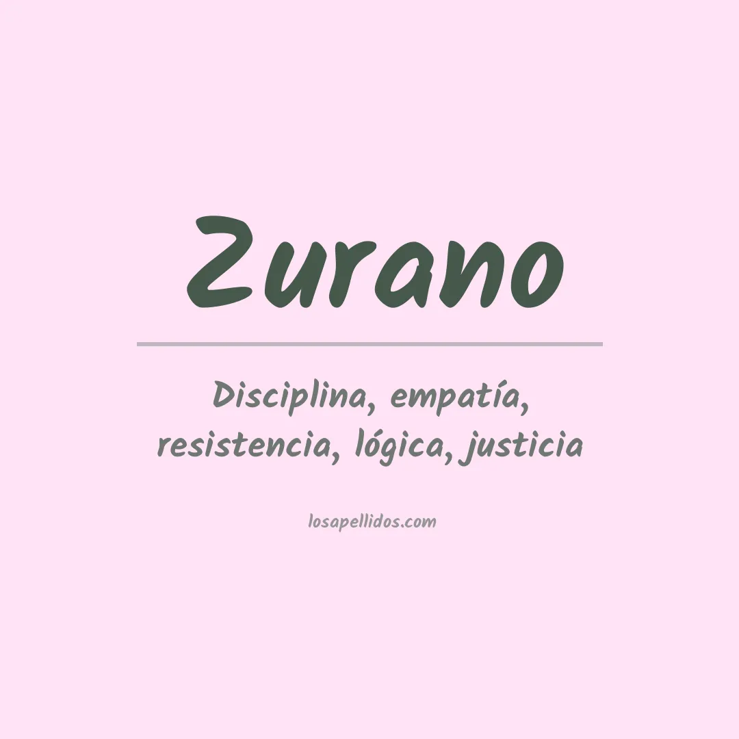 Apellido Zurano