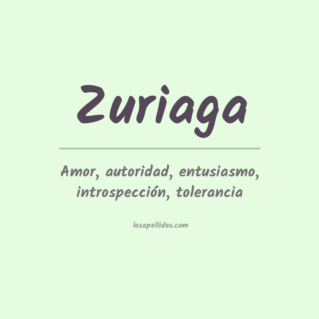 Significado del Apellido Zuriaga