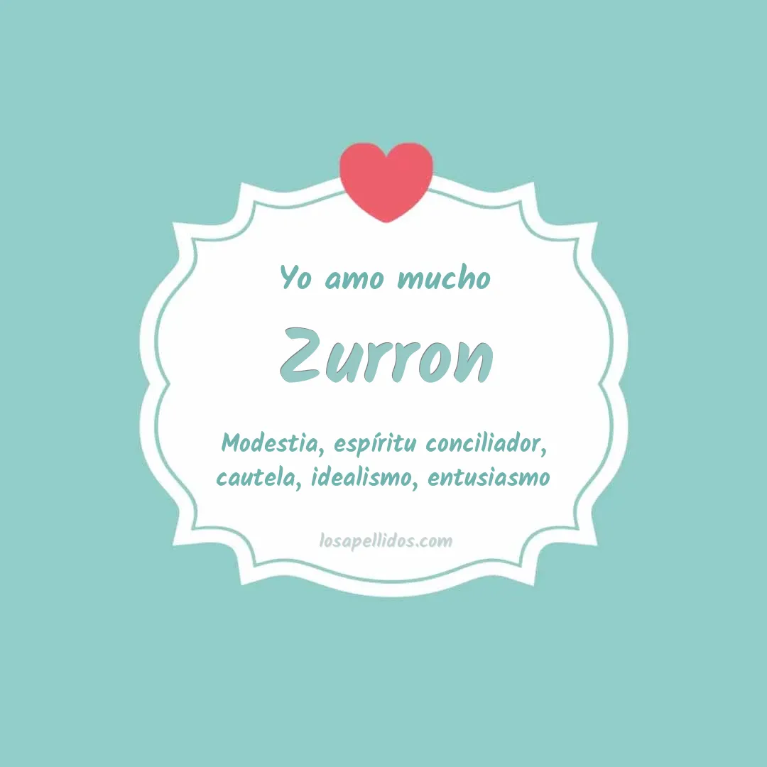 Yo amo mucho Zurron